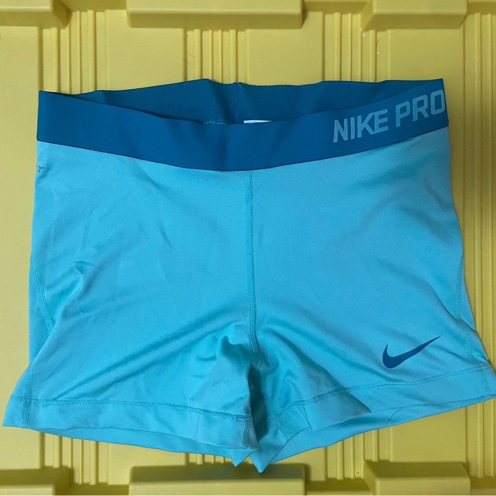 Nike Pro Teal Athletic Shorts